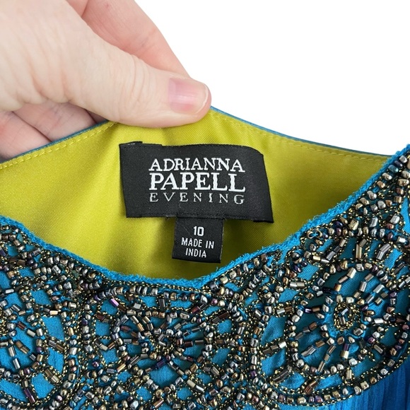 Adrianna‎ Papell Beaded Silk Dress - Picture 5 of 12